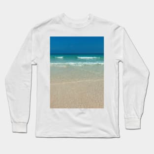 Exotic Ocean Blue Waves Long Sleeve T-Shirt